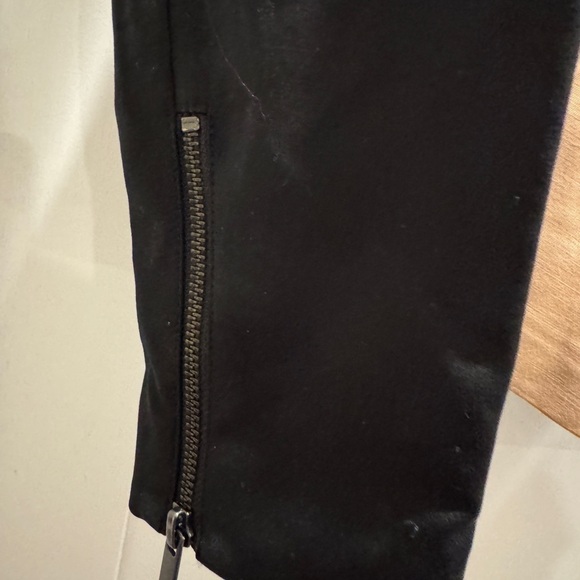 Banana Republic Black and Tan Color block Contrast Moto Jacket Blazer Like New - Picture 8 of 9